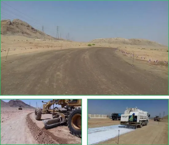 Акриловый эмульсионный полимер на водной основе для стабилизации грунта при строительстве дорог